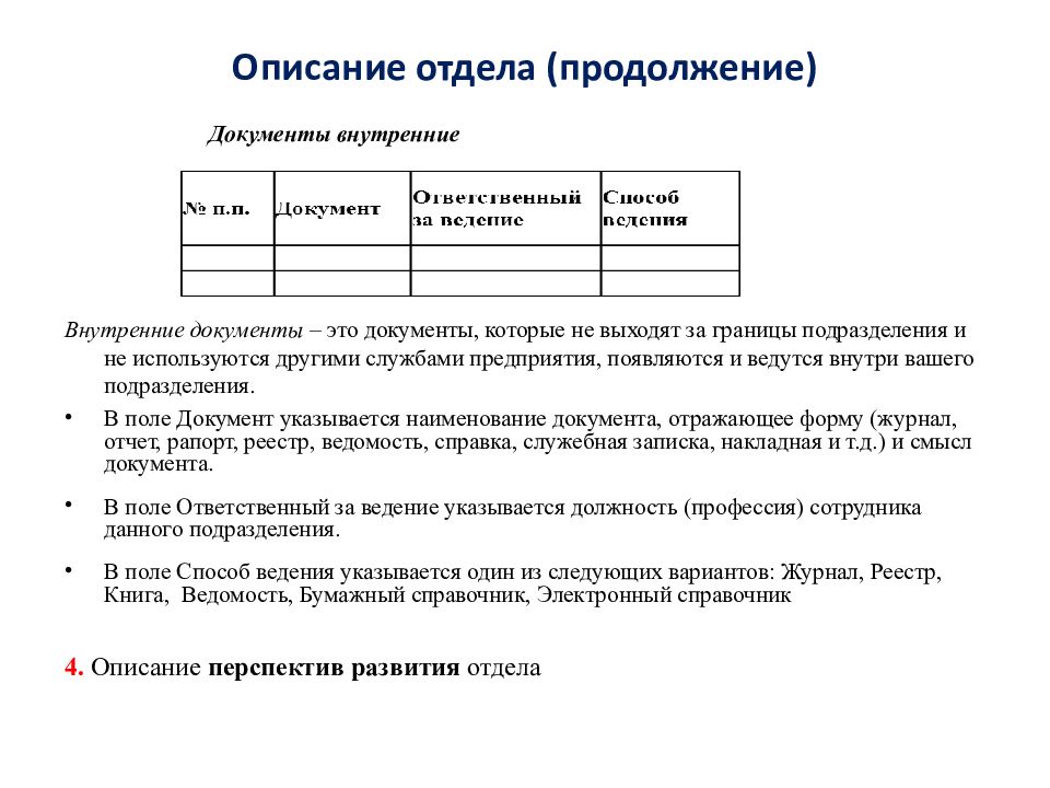 Отдел продолжение