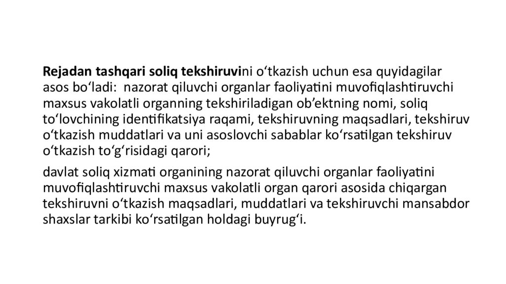 Soliq nazorati Soliq nazorati