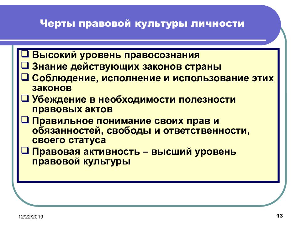 Повышение правовой культуры граждан презентация