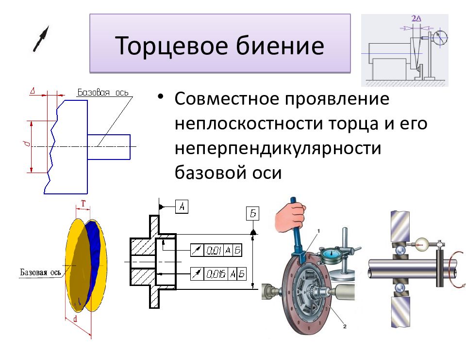 Допуск торцевого биения на чертеже