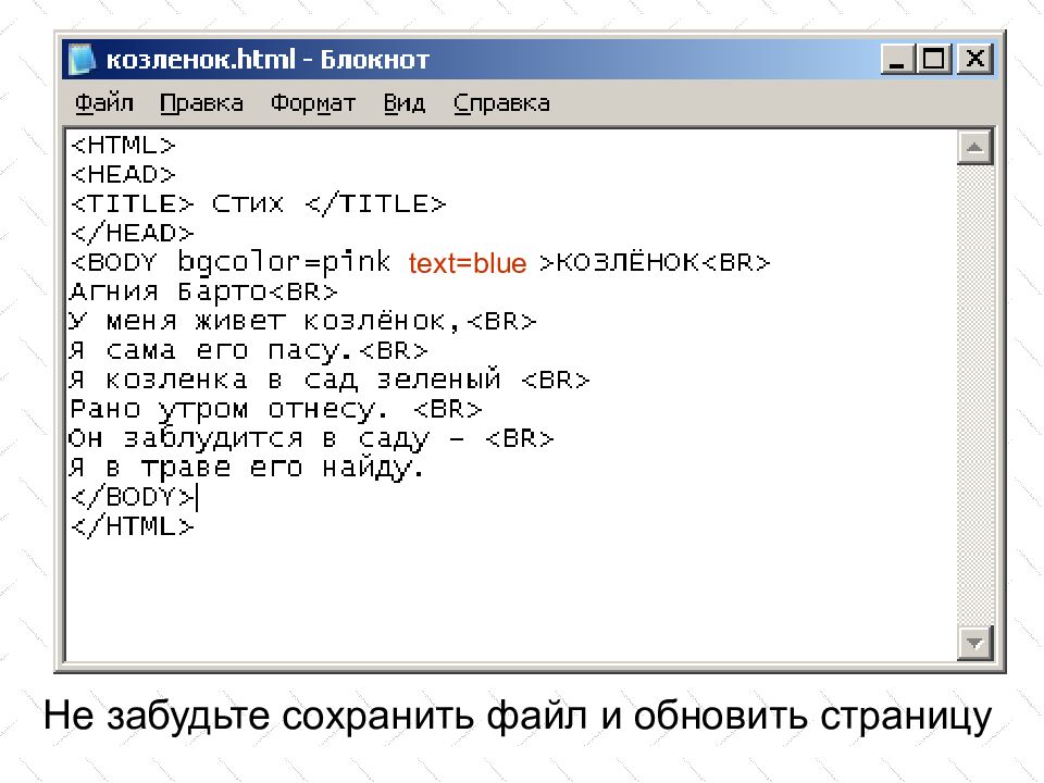 Язык разметки гипертекста HTML
