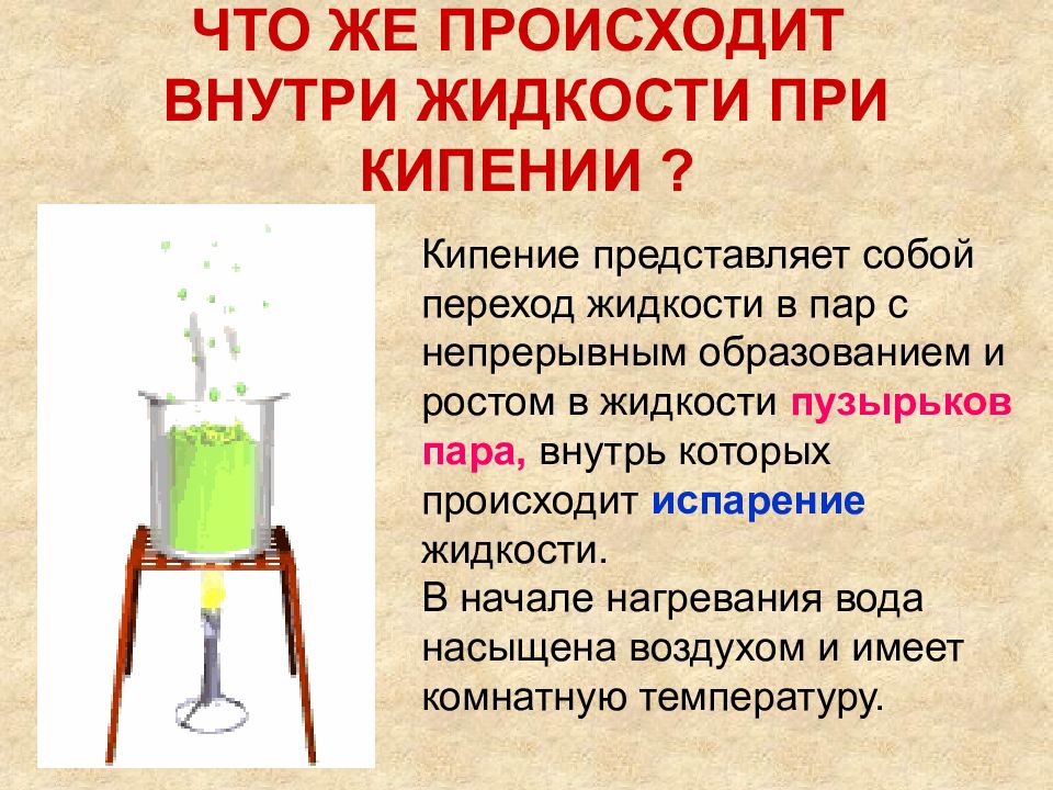 Презентация кипение воды