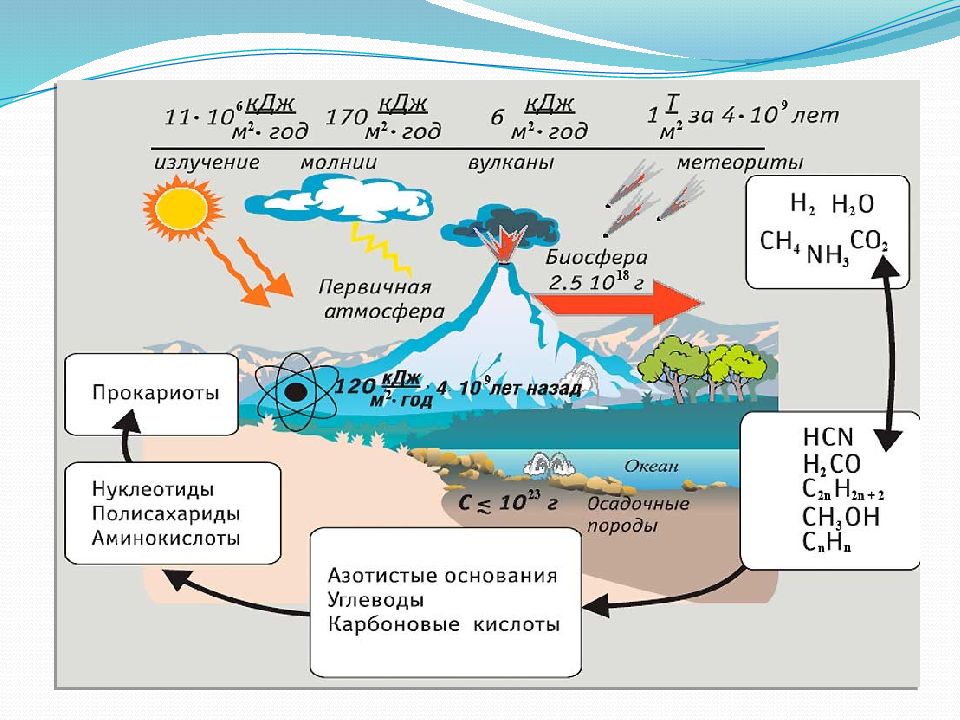 Основные этапы химической эволюции схема