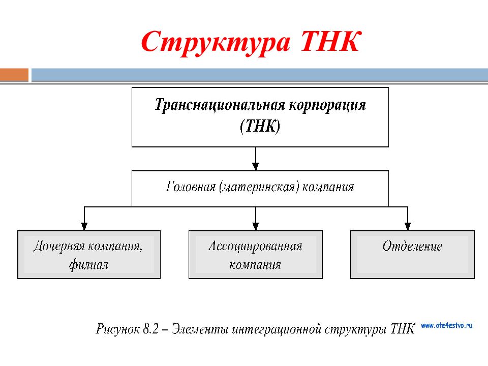 Транснациональные компании в мчп схема