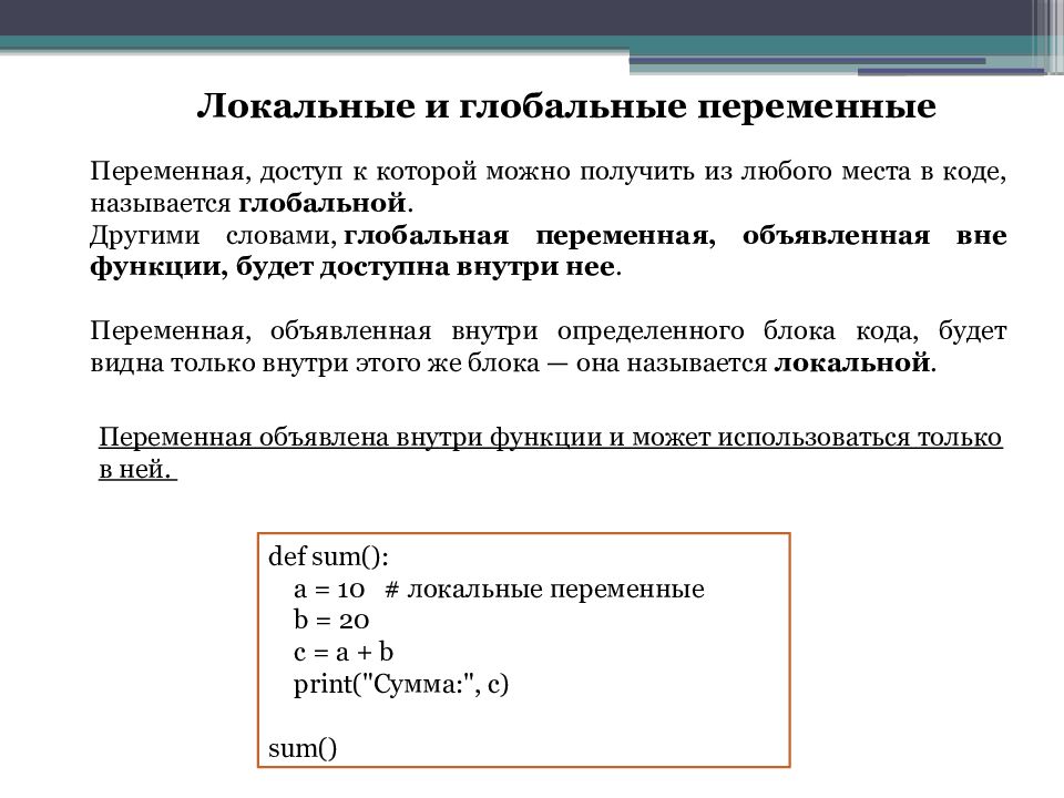 ФУНКЦИИ в Python ФУНКЦИИ в Python