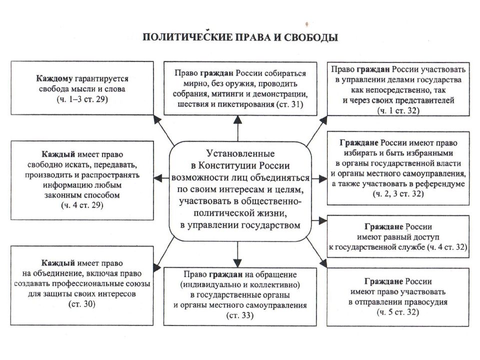 Права человека схема