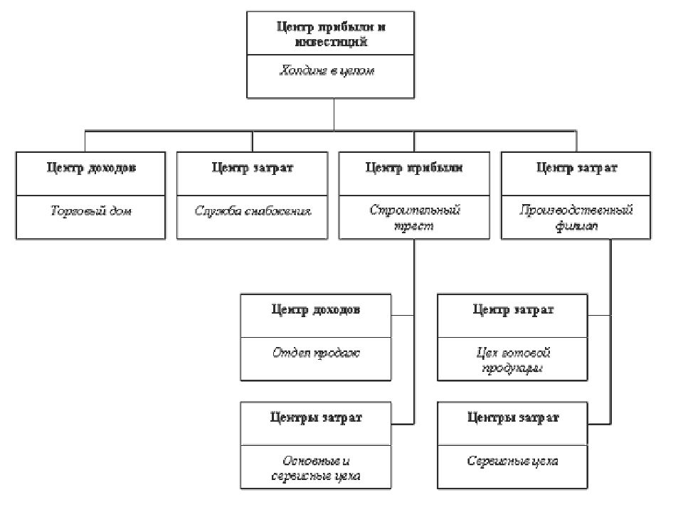 Центр доходов. Структура центров финансовой ответственности схема. Финансовая структура предприятия схема. Финансовая структура холдинга схема. Структура ЦФО производственного предприятия.