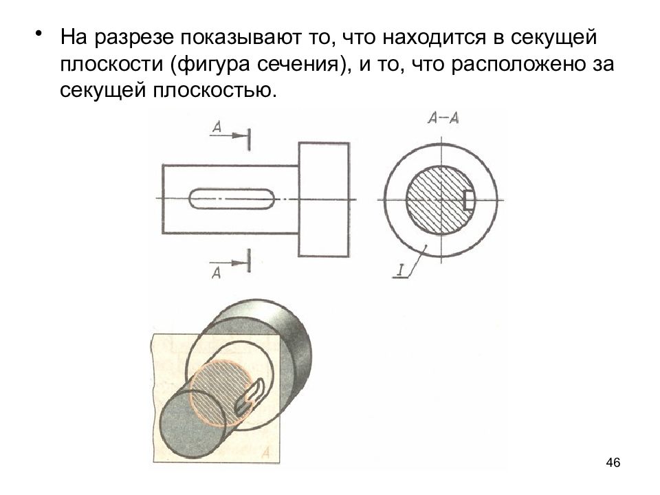 На разрезе показывают. ЕСКД сечения. Показать разрез. ЕСКД разрезы и сечения. Что показывается в разрезе.