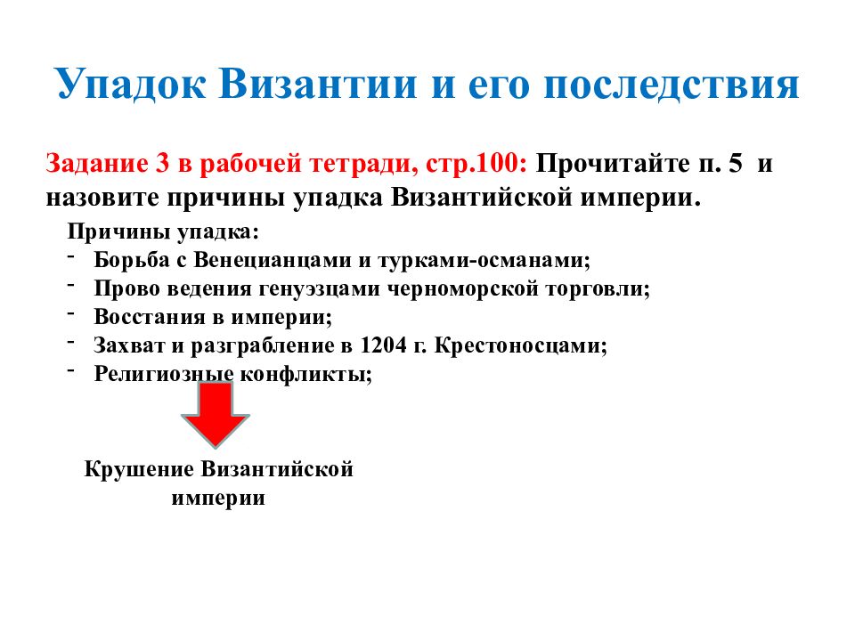 Сколько причин падения византии. Причины падения Византийской империи 6 класс. Причины падения Византии кратко. Падение Византийской империи причины и последствия. Упадок Византии и его последствия.