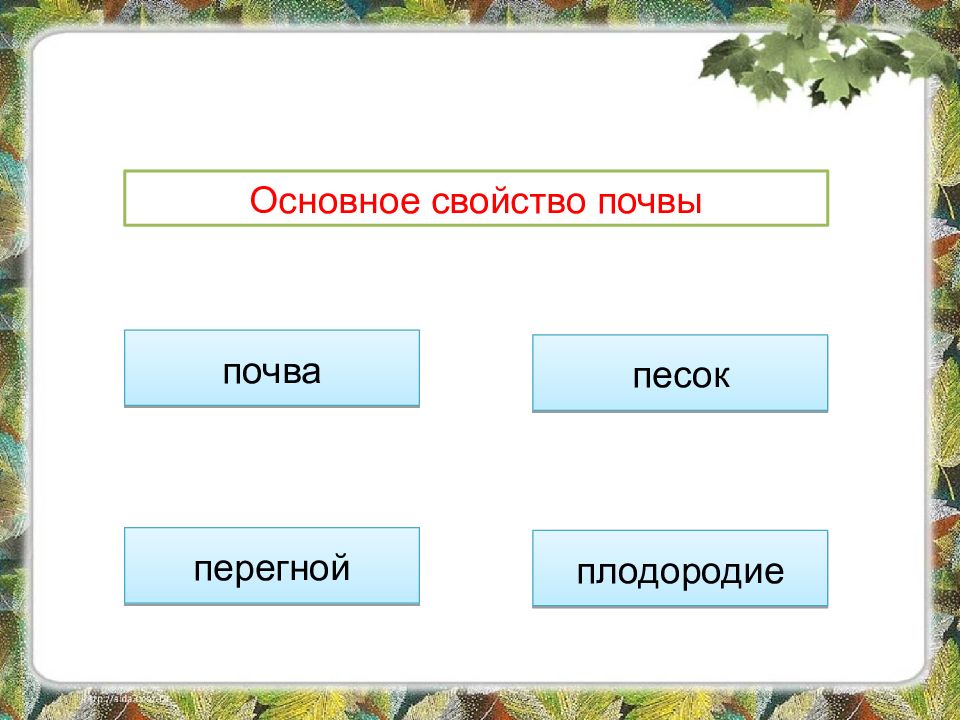 Дополните схему почва вписав недостающие понятия в этой системе почва свойства