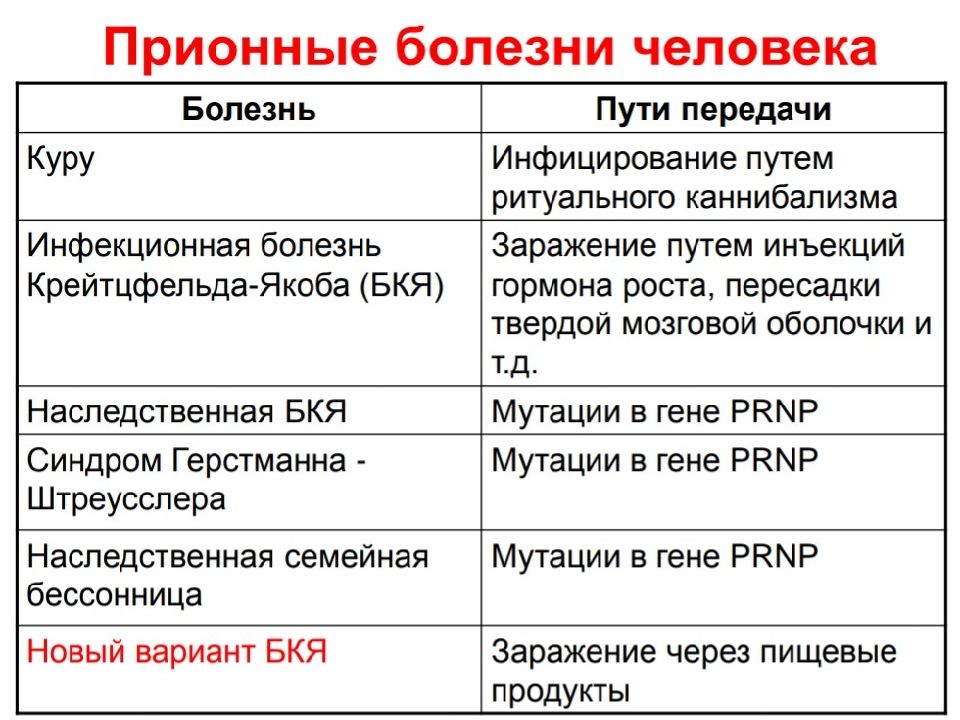 Прионные инфекции