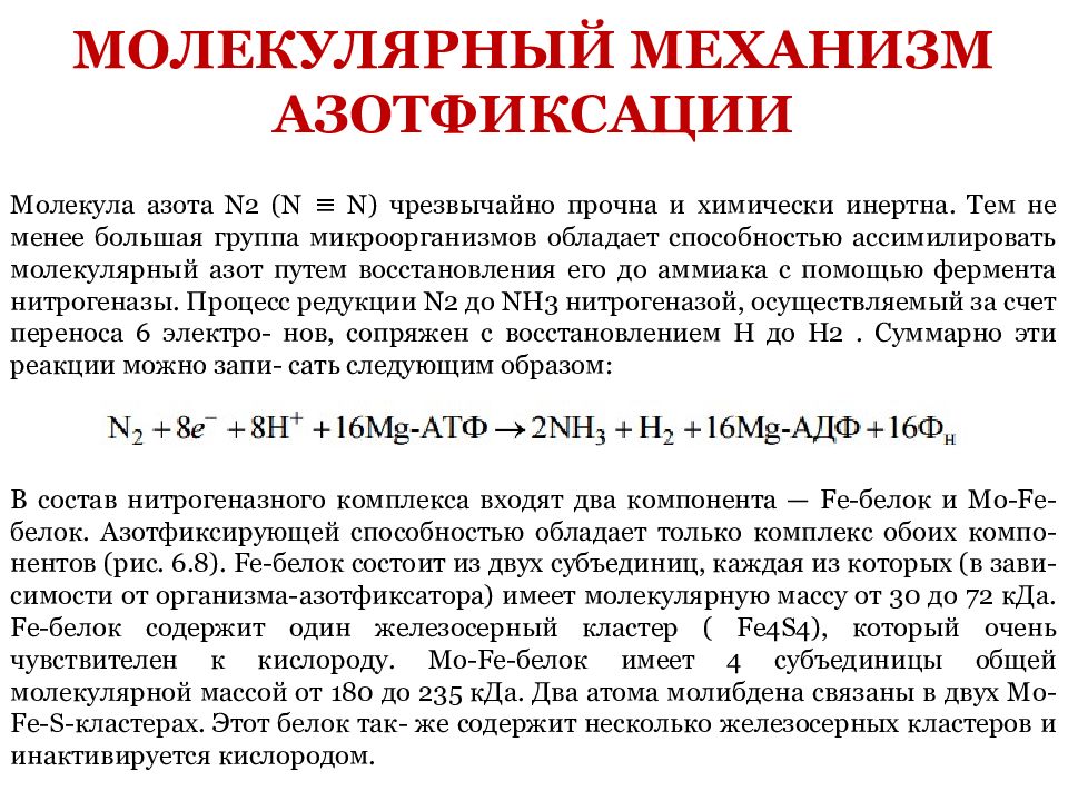 Процесс азотфиксации. Молекулярный механизм азотфиксации. Молекулярный механизм фиксации азота.. Молекулярные механизмы биологической фиксации азота. Фиксация молекулярного азота. Молекулярный механизм азотфиксации.