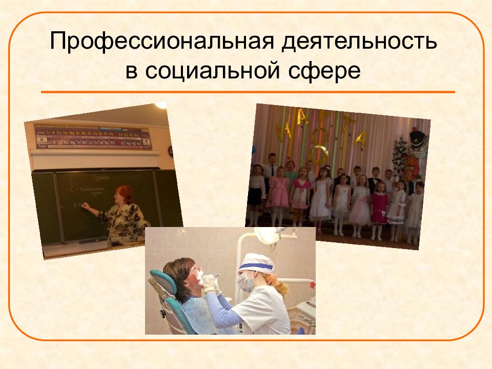 Профессиональная деятельность в социальной сфере