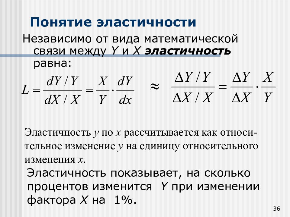 Эластичность равна