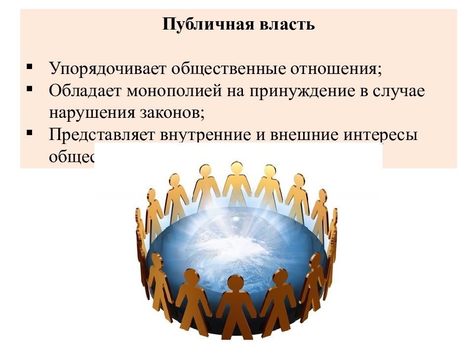 Публичная власть один из признаков