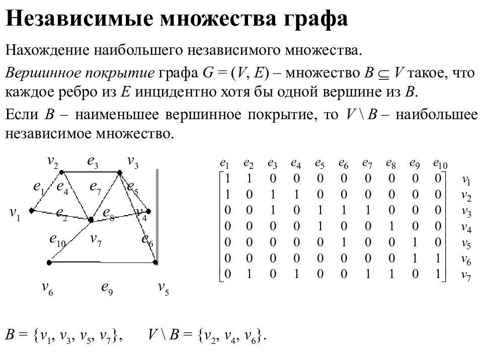 Множества и графы