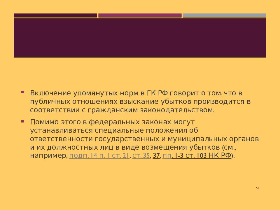 Возмещение убытков в результате незаконных. П. 2 ст. 1070 ГК РФ. По предъявлению или по предъявлении.