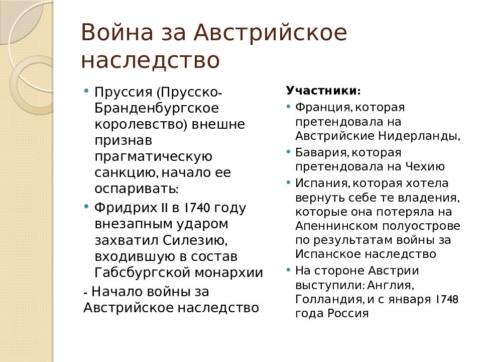 Испанское наследство участники. Война за австрийское наследство 1740-1748. Война за австрийское наследство 1740-1748 причины и итоги. Война́ за австри́йское насле́дство (1740—1748) карта. Война 1740-1748 таблица.