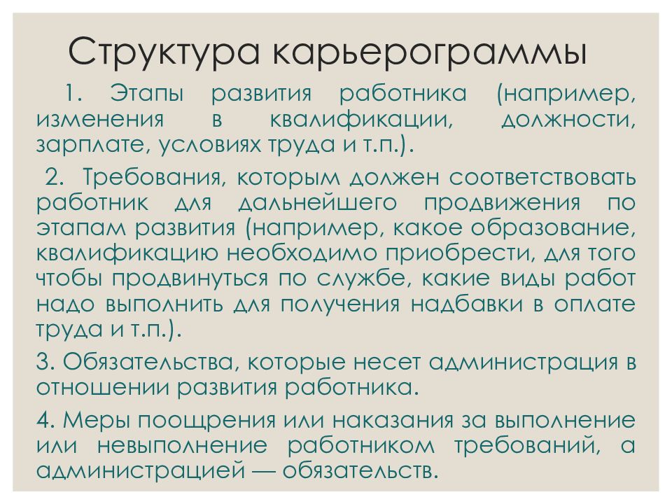 Управление карьерой презентация