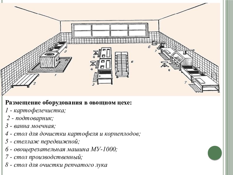 Схема работы овощного цеха