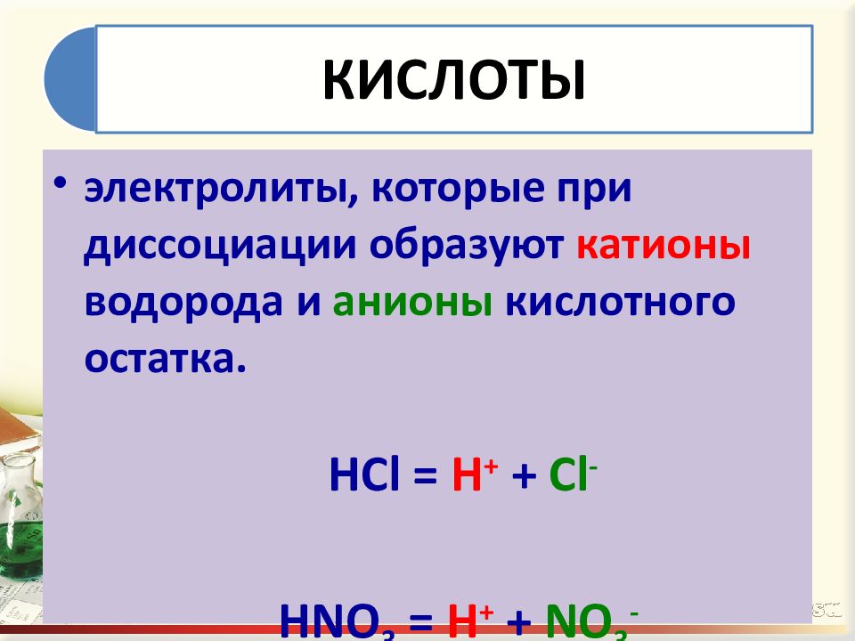 Анионы кислотного остатка образуются. Основные положения Тэд. HCL электролит диссоциация. Анионы кислотного остатка. Первичная и вторичная диссоциация.
