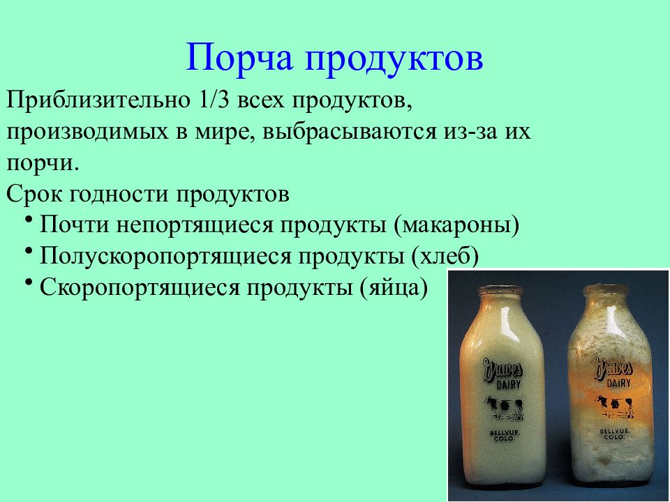 Порча продуктов