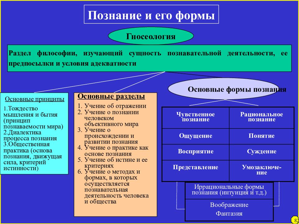 План по теме познавательная деятельность человека