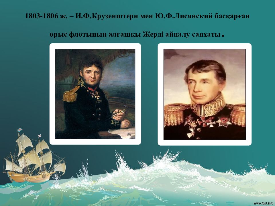 Годы жизни лисянского. Крузенштерн Лисянский 1803-1806. Ивана Крузенштерна и Юрия 1803 1806. И Ф Крузенштерн и ю ф Лисянский 1803-1806. 1803-1806 Иван Крузенштерн Юрий Лисянский.