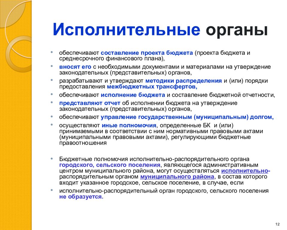 Бюджетные документы. Исполнительные органы. Исполнительно-распорядительный орган. Исполнительные органы, распорядительные органы и исполнительные. Исполнительный орган его полномочия.