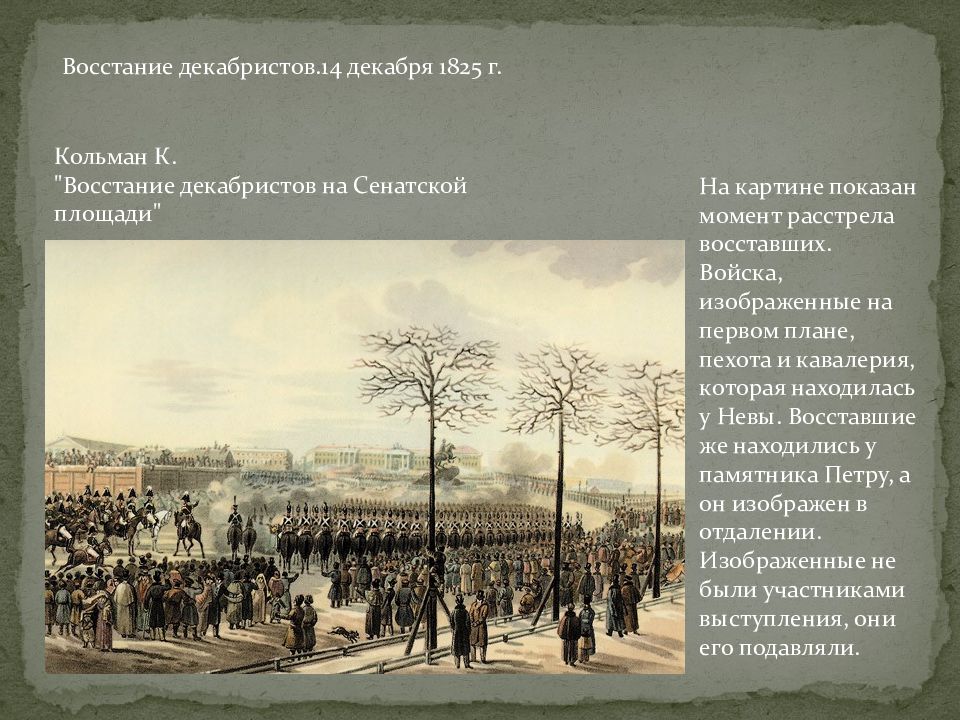 Восстание 14 декабря 1825 года. Кольман восстание Декабристов. К. Кольман. Восстание Декабристов на Сенатской площади. 1825. 14 Декабря 1825 на Сенатской площади Карл Кольман. Восстание 14 декабря 1825.