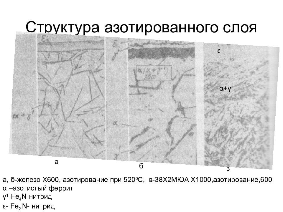 Слои стали. Азотированная сталь 38х2мюа структура. Структура металла после азотирования. Микроструктура азотированной стали. Микроструктура азотированного слоя стали 38х2мюа.