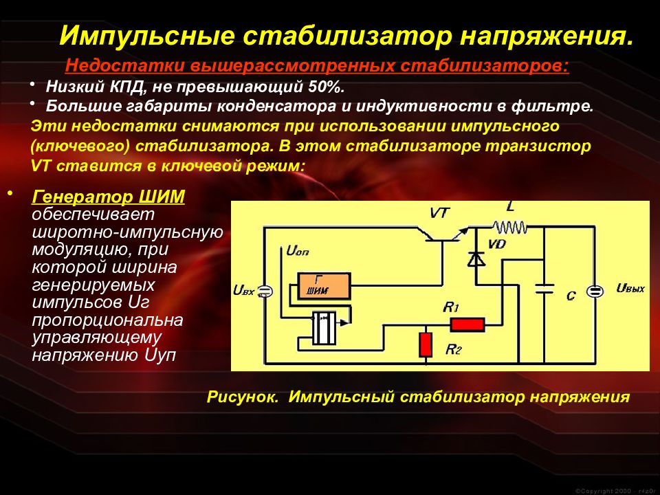 Импульсные стабилизаторы напряжения презентация