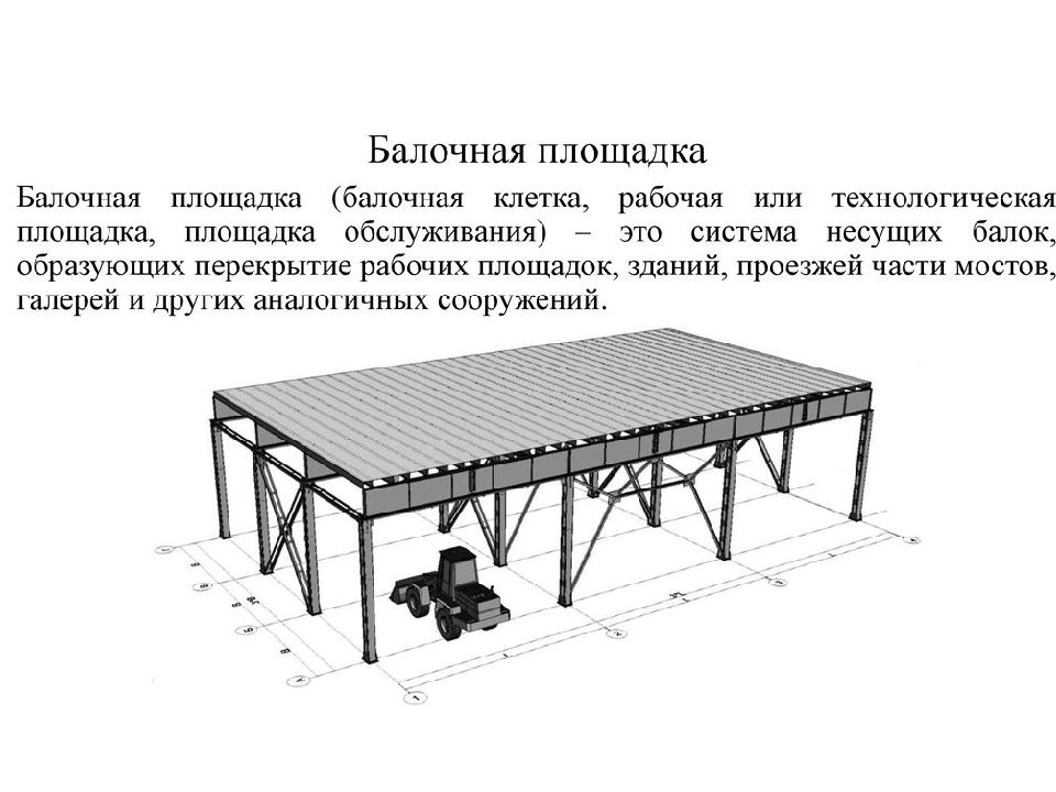 Чертеж балочной конструкции