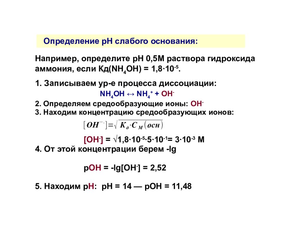 Определение рн методика