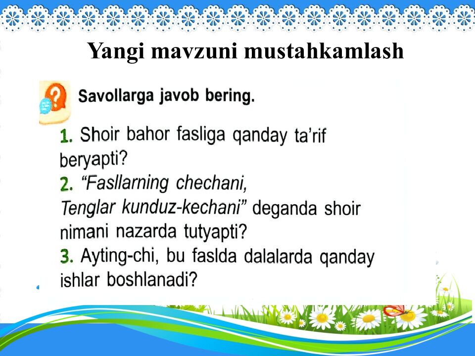 SALOM SENGA GULBAHOR”