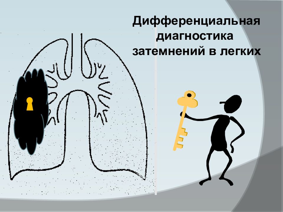 Дифференциальная диагностика затемнений в легких