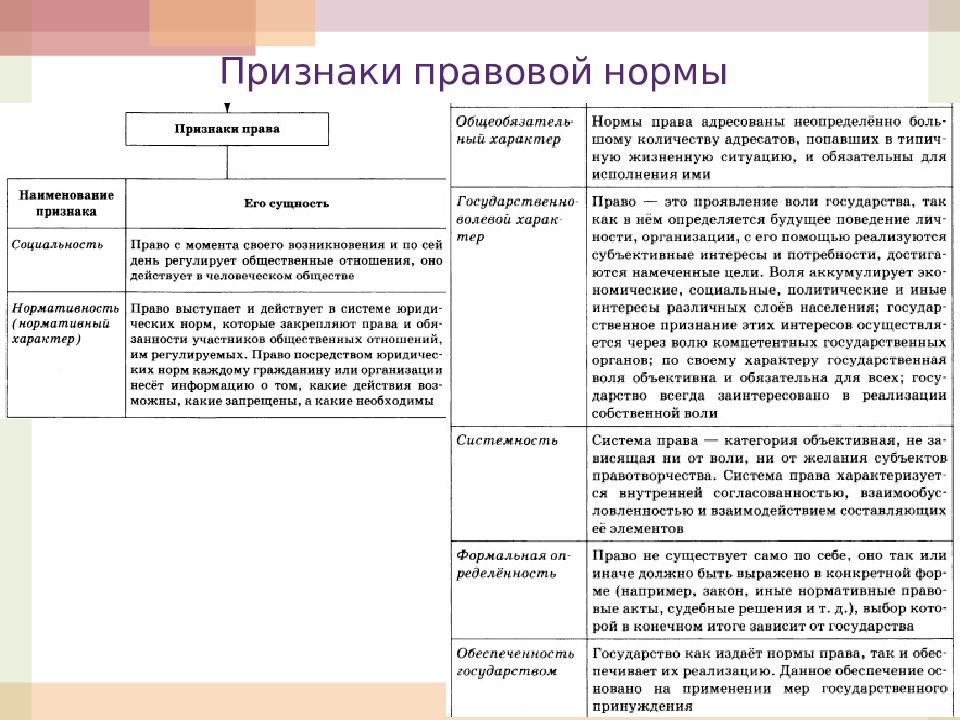 Социальные и правовые нормы презентация