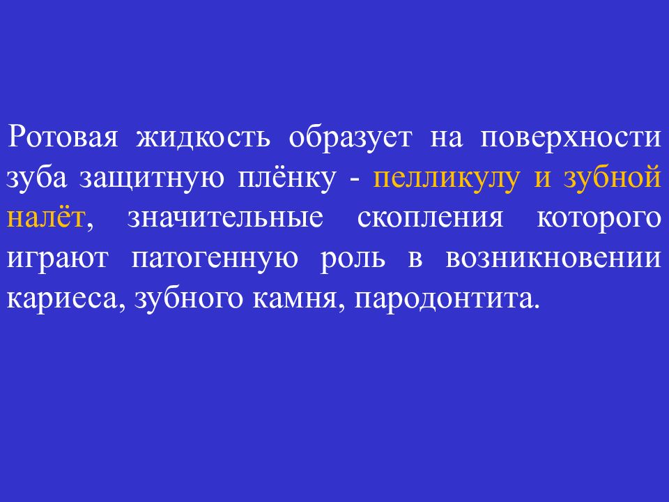 Жидкость образует. Защитная пленка зуба пелликула. Зубной налет что на поверхности пелликулы.