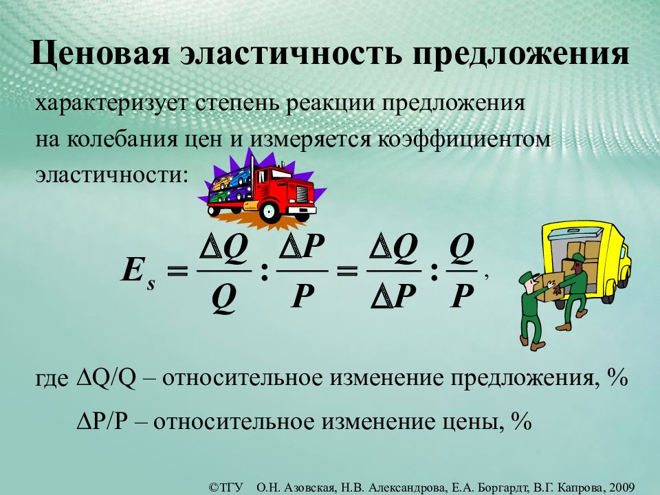 Ценовая эластичность предложения. Ценовой эластичности предложения. Ценовую эластичность предложения. Коэффициент ценовой эластичности предложения изменяется:. Ценовая эластичность предложения формула.