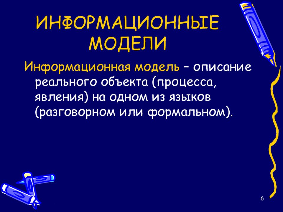 Модели и моделирование 11 класс информатика презентация