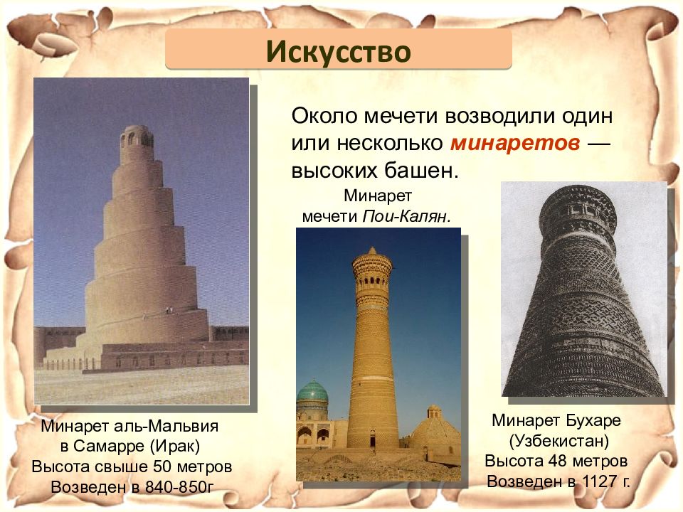 Minaret перевод