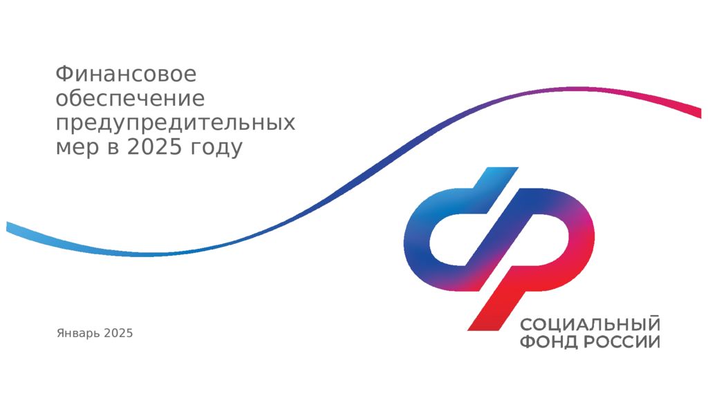 Январь 2025 Финансовое обеспечение предупредительных мер в 2025 году