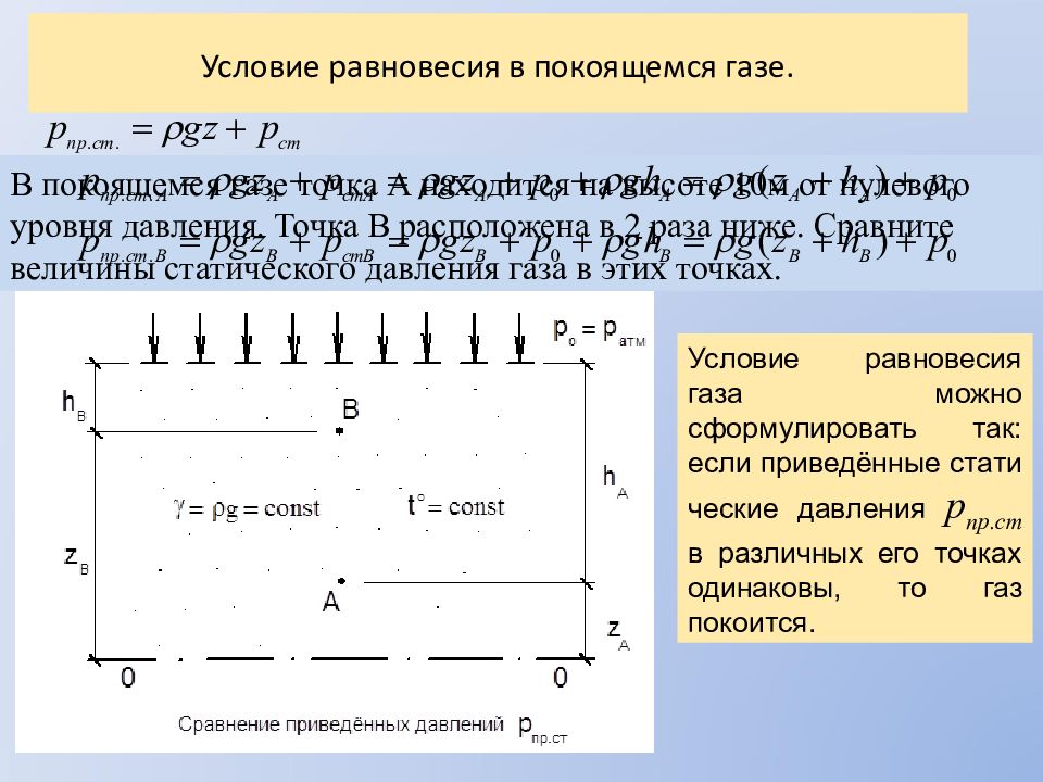 Равновесие газа