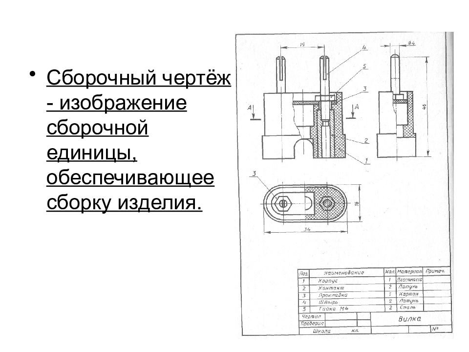 Каково назначение сборочных чертежей какие сведения на них указывают