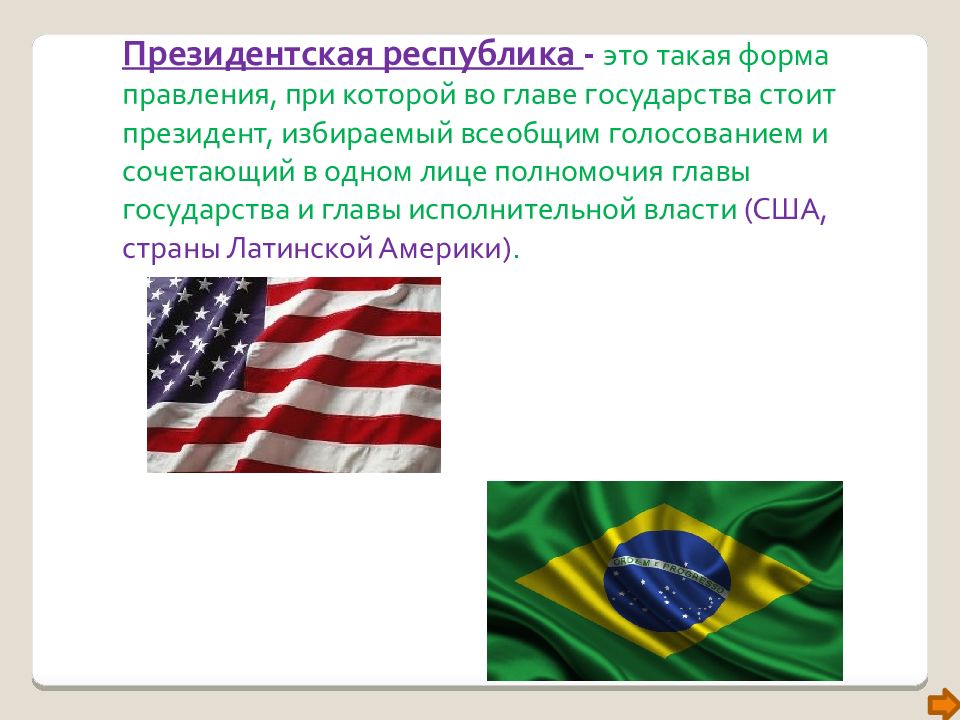 Форма государства президентская республика. Президентская Республика. Форма правления президентская Республика. Президентская Республика это форма правления при которой. Страны с президентской формой правления.