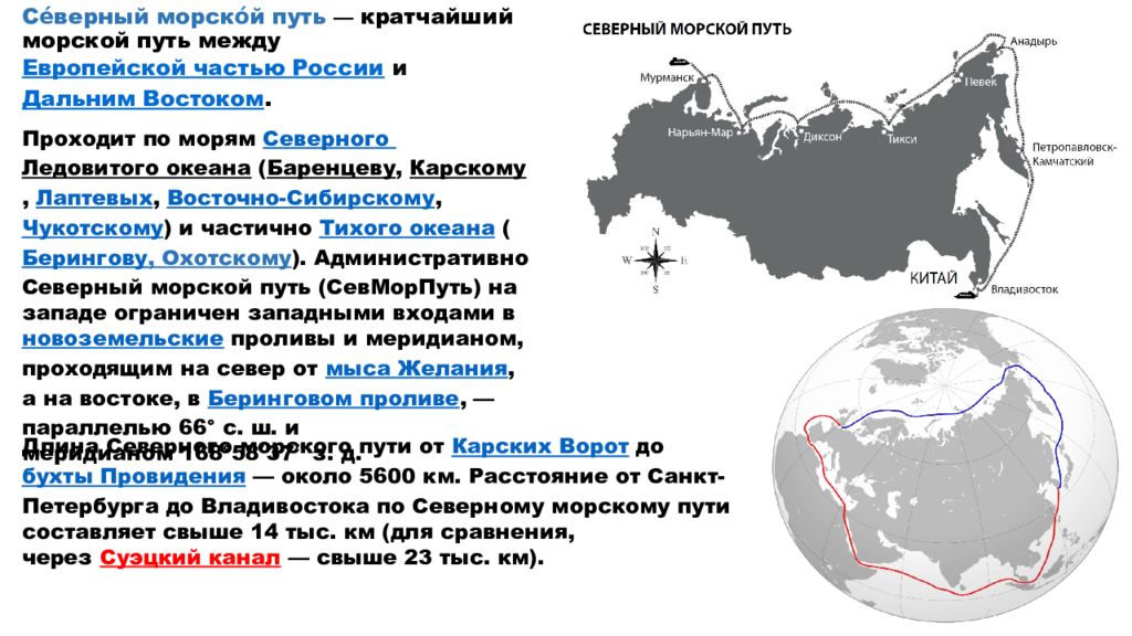 Северный морской путь листовой