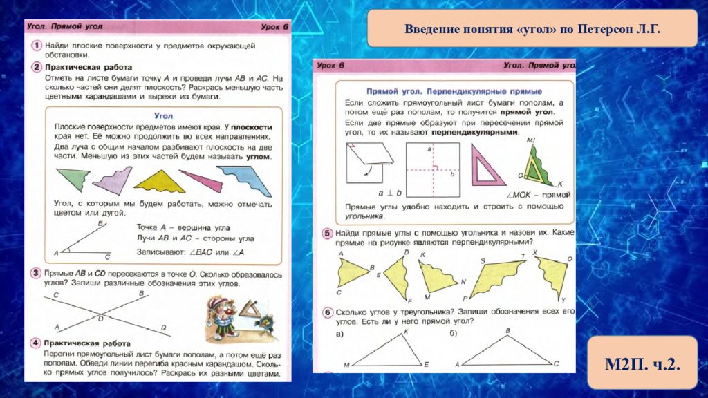 Виды углов 2 класс петерсон презентация