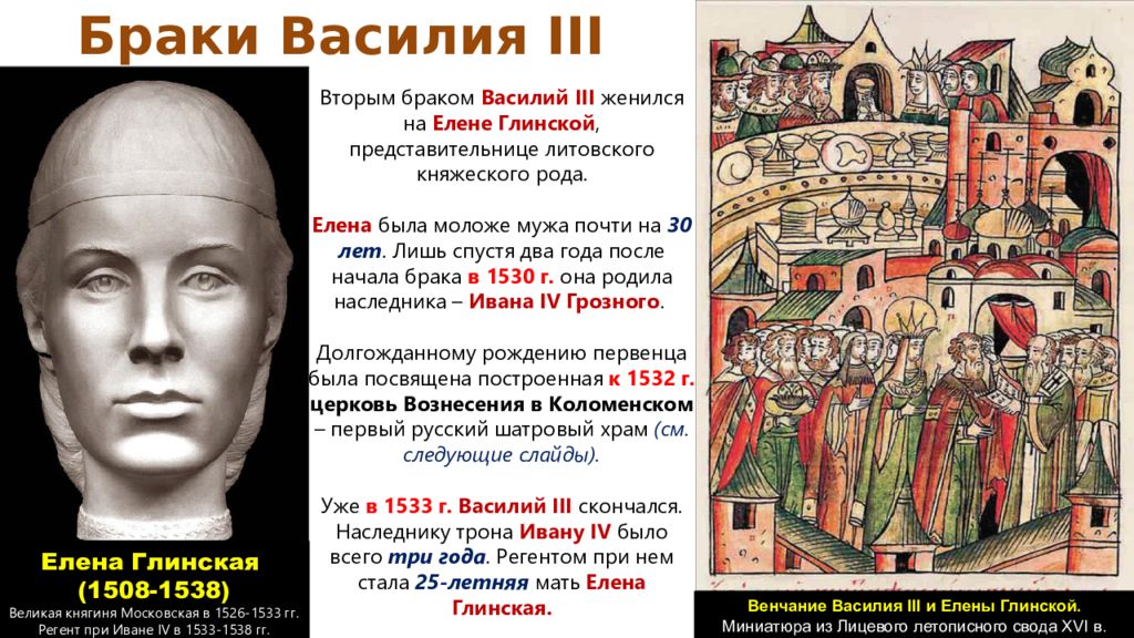 Период елены глинской. Правление Василия 3, правление Елены Глинской. Годы правления Василия 3 и Елены Глинской. Василий III 1509 год. Правление Елены Глинской и смерть.