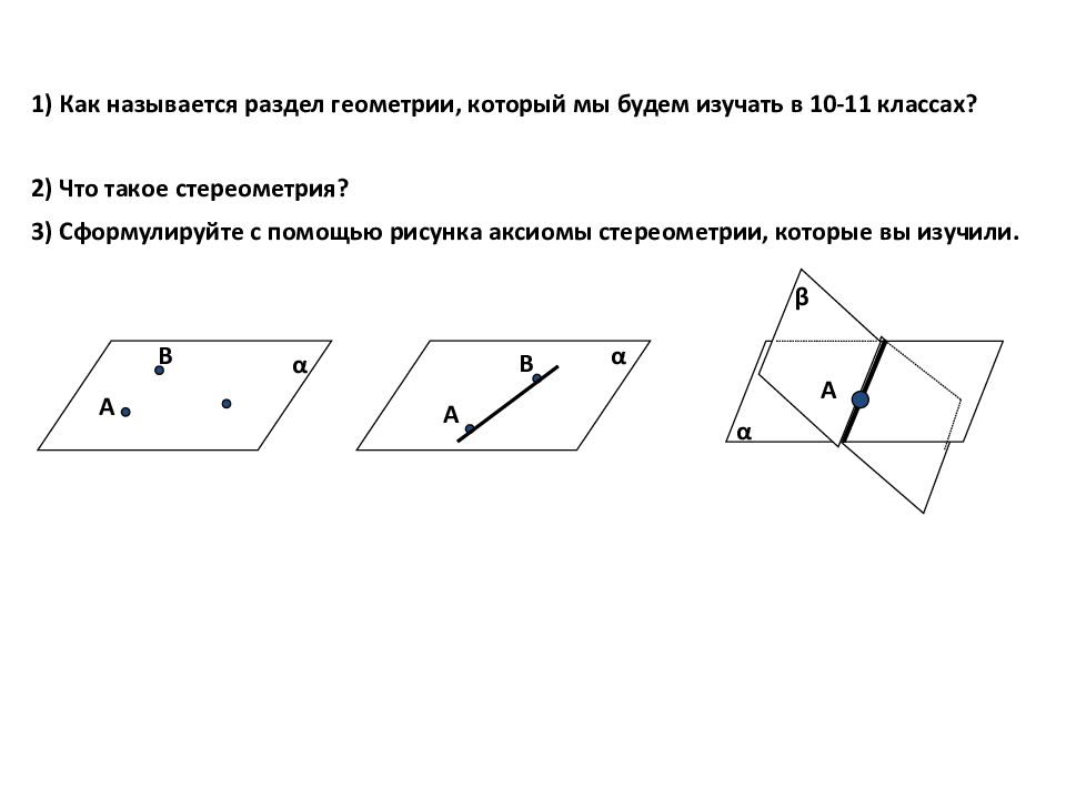 Основные понятия и аксиомы стереометрии. Следствия из аксиом стереометрии. Аксиома рисунок. Сформулируйте Аксиомы стереометрии и их следствия. Аксиоматический чертеж.