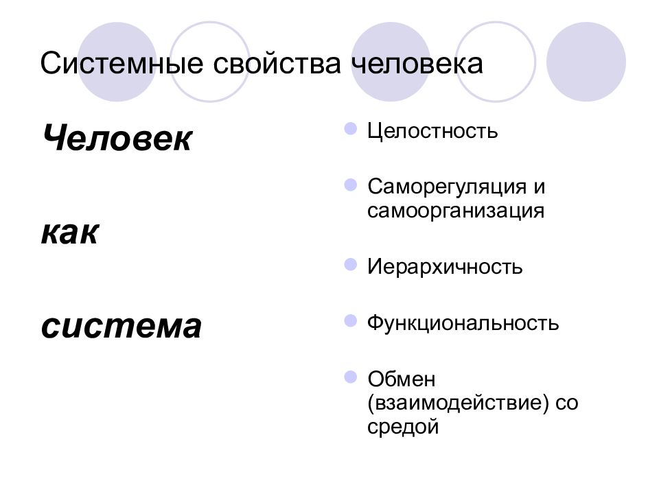 Какие свойства человеческой